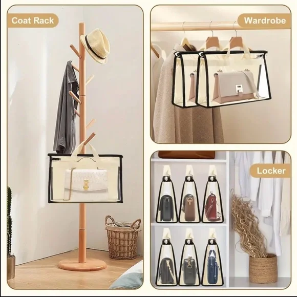 5 Transparent Dust Bags With Zipper - Picture 2 of 4